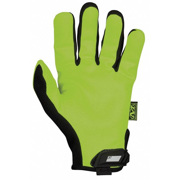 Hi-Vis Mechanics Gloves, S, Yellow, Synthetic Leather, Trekdry(R)