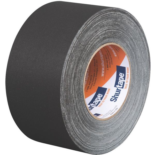 Gaffers Tape, 50m x 72mm, Black, Pk16