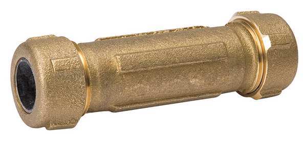 Low Lead Brass Coupling, Compression, 1-1/4