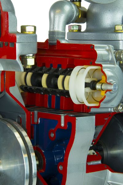 Double Diaphragm Pump, Aluminum, Air Operated, Santoprene, 160 GPM