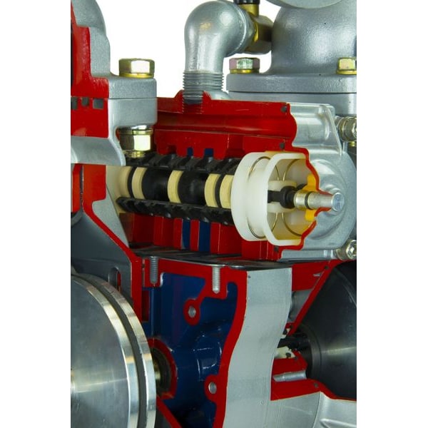 Double Diaphragm Pump, Aluminum, Air Operated, Buna N, 115 GPM