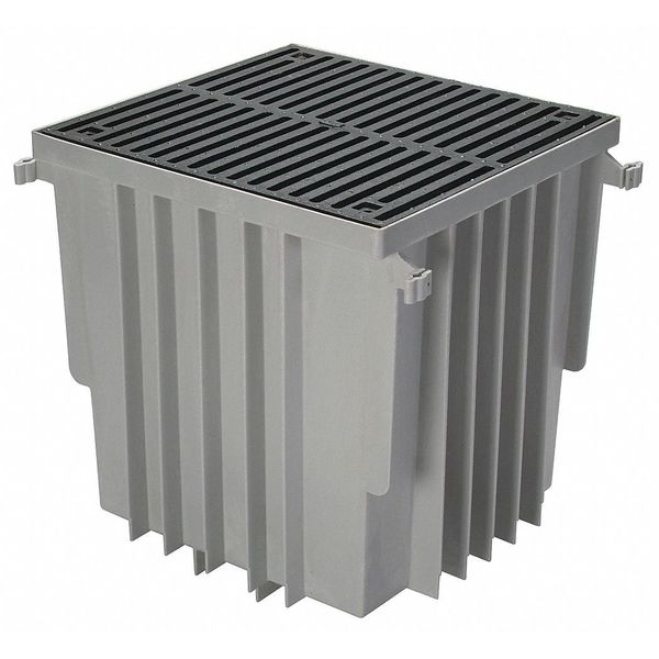Carbon Steel, Blue Finish, Sediment Bucket