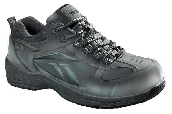Athletic Shoes, Leather, Black, 7W, PR