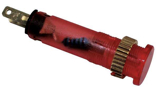 Flush Indicator Light, 8mm, 120V, Red