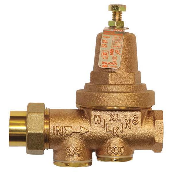 Water Pressure Reducing Valve, 3/4 In.