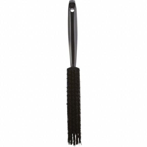 1 19/32 in W Bench Brush, Soft, 6 3/4 in L Handle, 7 in L Brush, Black, Plastic, 13 in L Overall