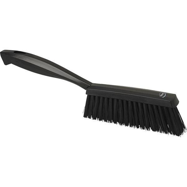 1 19/32 in W Bench Brush, Medium, 6 1/2 in L Handle, 6 1/2 in L Brush, Black, Plastic