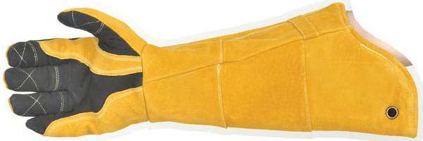 MIG/Stick Welding Gloves, Deerskin Palm, L, PR