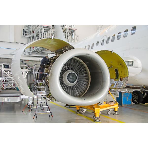 8 to 14 ft Fiberglass Adjustable Safety Cage Platform Stepladder