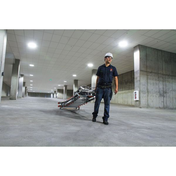 5 to 9 ft Fiberglass Adjustable Safety Cage Platform Stepladder