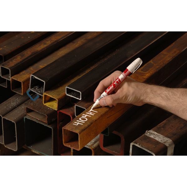 Permanent Liquid Paint Marker, Medium Tip, White Color Family, Paint