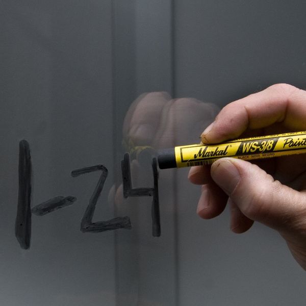 Paint Marker, Medium Tip, Black Color Family