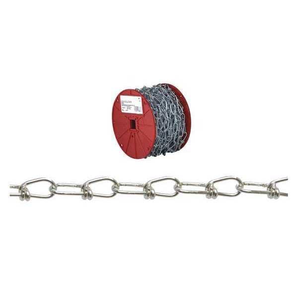 #2 Double Loop (Inco) Chain, Zinc Coated, 250' per Reel