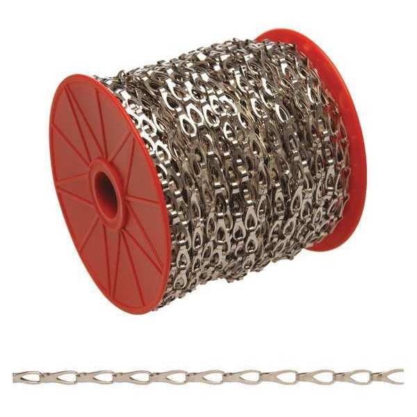 #2 Hobby/Craft Sash Chain, Chrome Plated, 164' per Reel