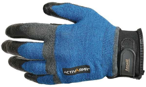 Cut Resistant Coated Gloves, A4 Cut Level, Nitrile, L, 1 PR