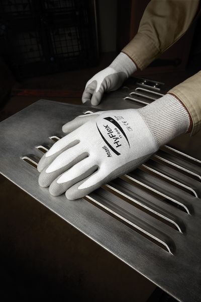 Cut Resistant Coated Gloves, A2 Cut Level, Polyurethane, S, 1 PR