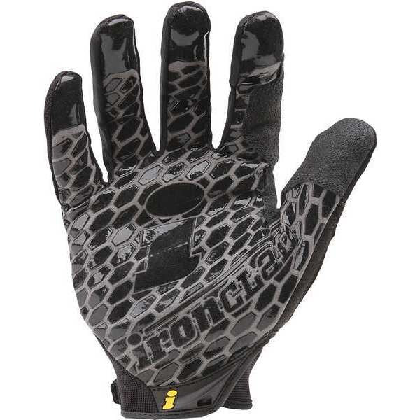 Mechanics Gloves, S, Black, Single Layer and Seamless, Ribbed Stretch Nylon