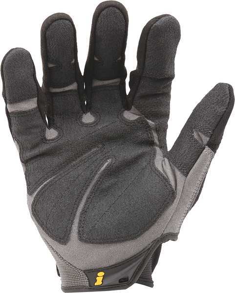 Mechanics Gloves, S, Black, Single Layer Seamless with Sewn Duraclad(TM) Patches