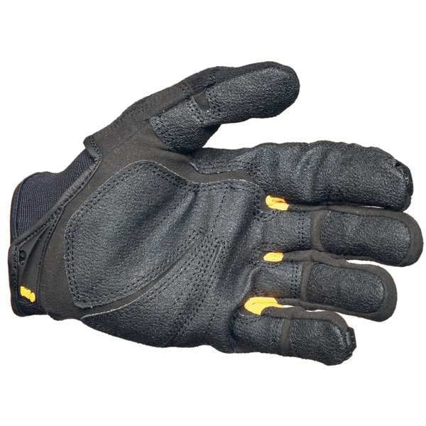 Mechanics Gloves, S, Black, Single Layer Seamless with Sewn Duraclad(TM) Patches