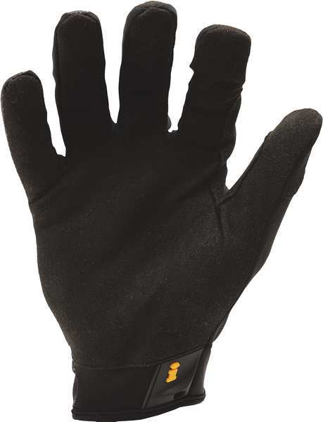 Mechanics Gloves, XL, Black, Single Layer and Seamless, Ribbed Stretch Nylon