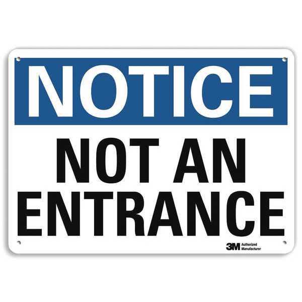 Notice Sign, 10x7 In., English, 7 in H, 10 in W, Aluminum, Vertical , U1-1043-RA_10X7