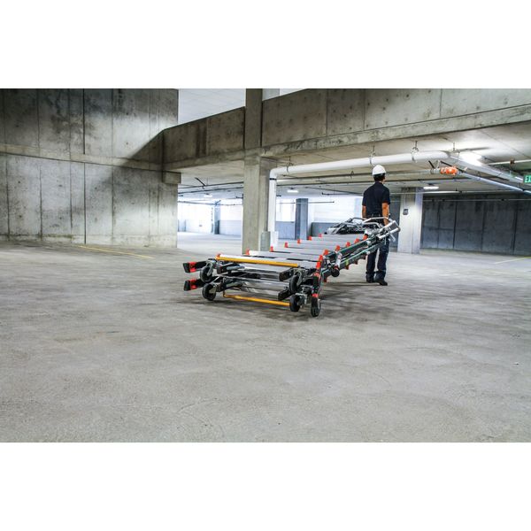 8 to 14 ft Fiberglass Adjustable Safety Cage Platform Stepladder