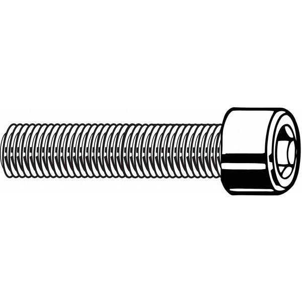 #2-64 Socket Head Cap Screw, Black Oxide Steel, 1/4 in Length, 100 PK