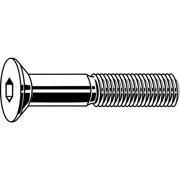 #6-32 Socket Head Cap Screw, Black Oxide Steel, 7/8 in Length, 100 PK