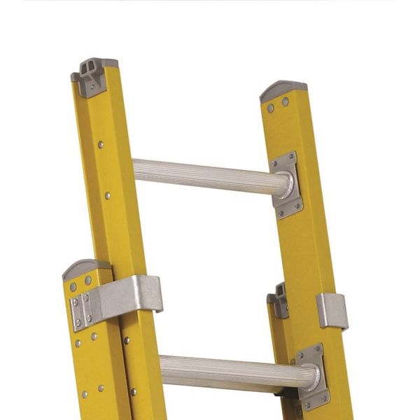 Fiberglass Extension Ladder, 375 lb Load Capacity