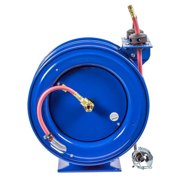 Combination Air/Electric Reel, 3/8 in Hose Dia., 50 ft Length