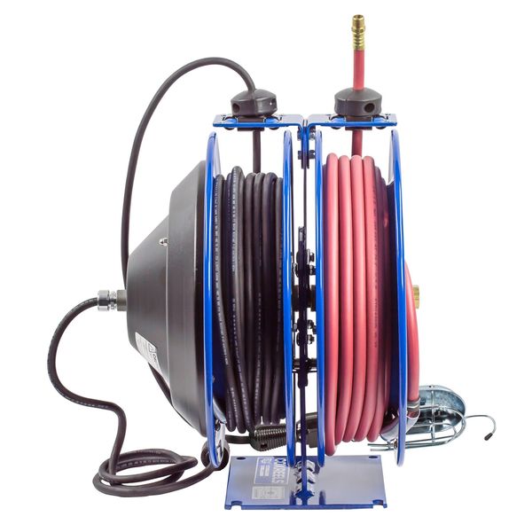 Combination Air/Electric Reel, 3/8 in Hose Dia., 50 ft Length