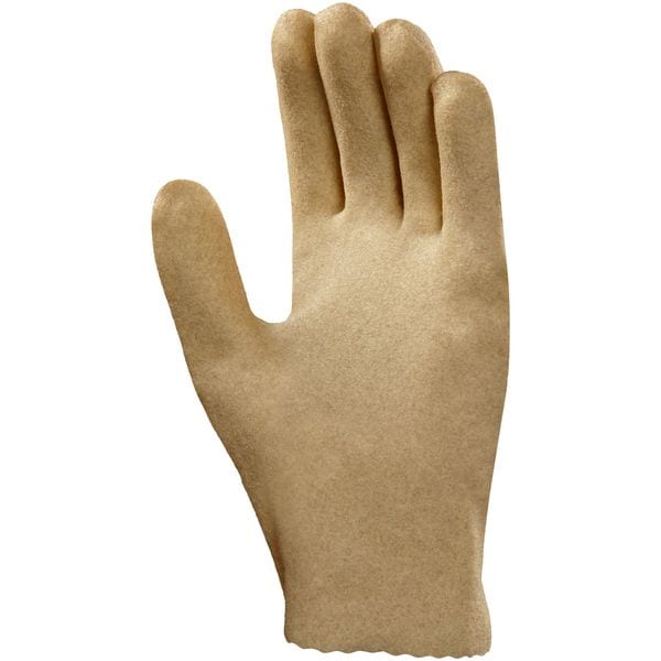 PVC Coated Gloves, Full Coverage, Yellow, S, PR