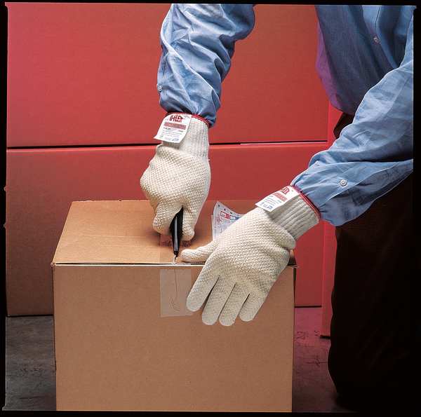 Cut Resistant Gloves, A4 Cut Level, Uncoated, L, 1 PR