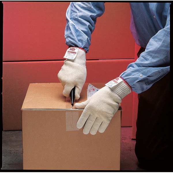 Cut Resistant Gloves, A4 Cut Level, Uncoated, M, 1 PR