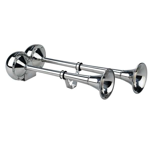 Dual Trumpet Horn, Electric, 8 In W, 125 dB