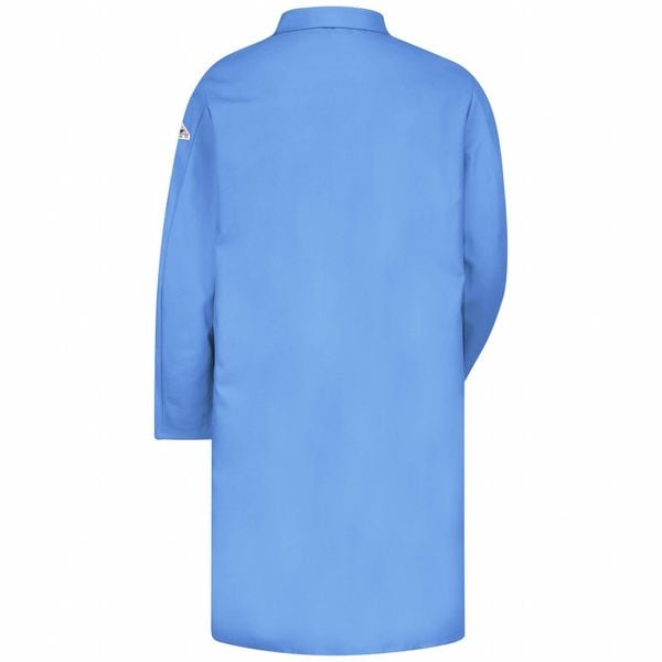 Flame Resistant Lab Coat, Light Blue, Cotton, 2XL