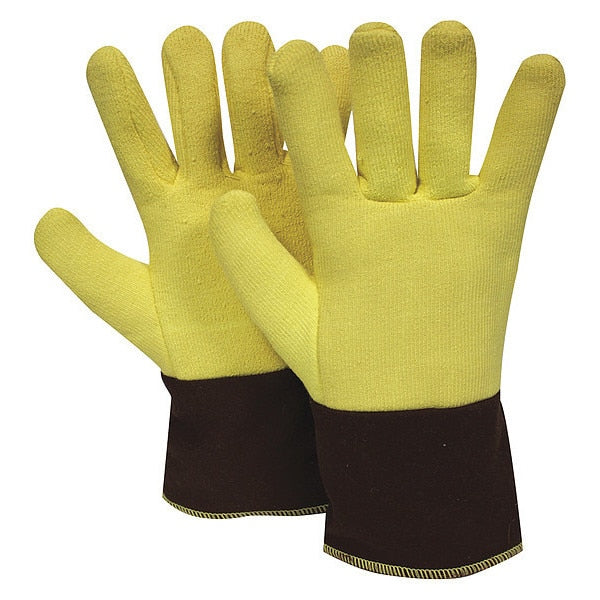 Heat Resistant Gloves, Ylw, L, PR