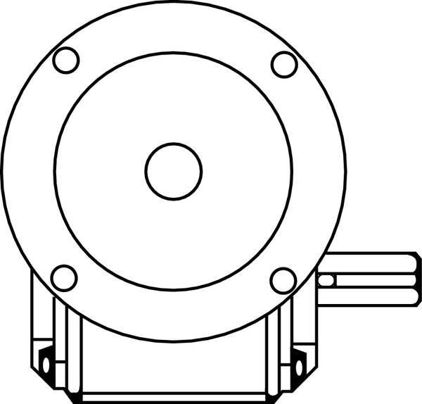 Speed Reducer, C-Face, 56C, 60:1