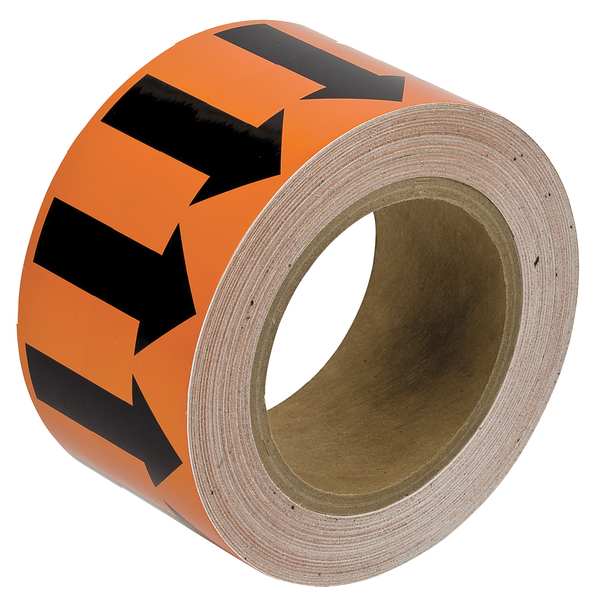 Arrow Tape, White/Brown, 4 In. W