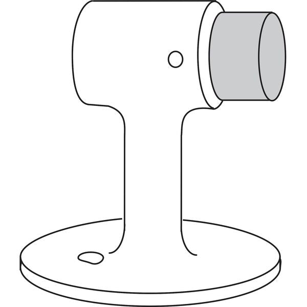 Rigid Door Stop, Cast Brass, 3