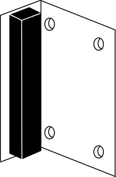 Header Door Stop, Brass, 1