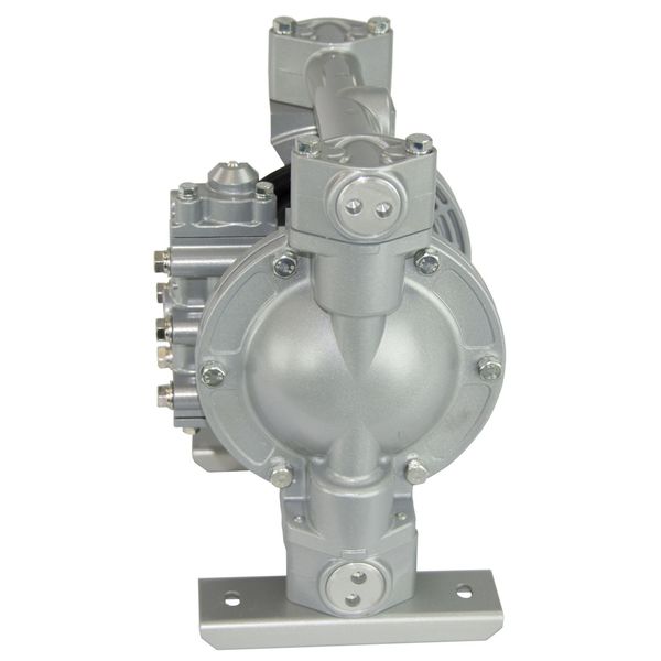 Double Diaphragm Pump, Aluminum, Air Operated, Santoprene, 28 GPM
