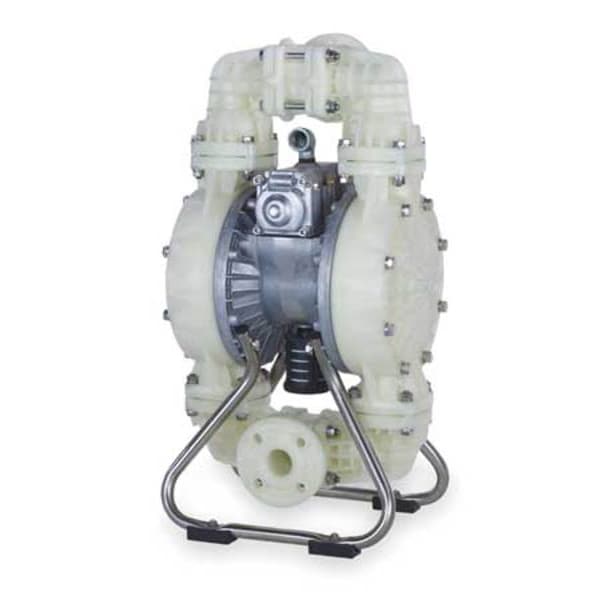 Double Diaphragm Pump, Polypropylene, Air Operated, PTFE, 120 GPM