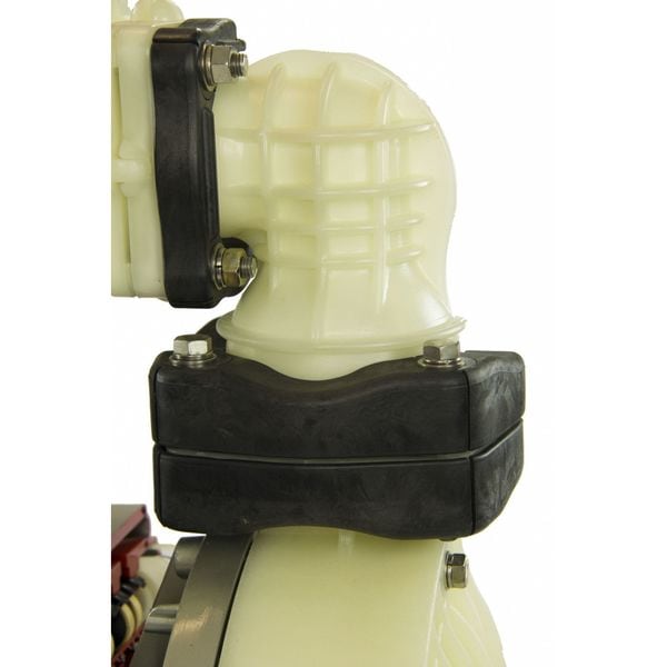 Double Diaphragm Pump, Polypropylene, Air Operated, Santoprene