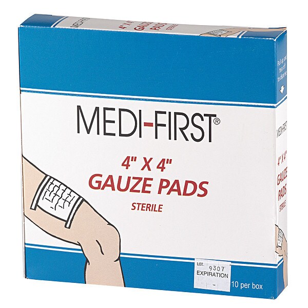 Gauze Pad, Cotton Blend Gauze, PK10