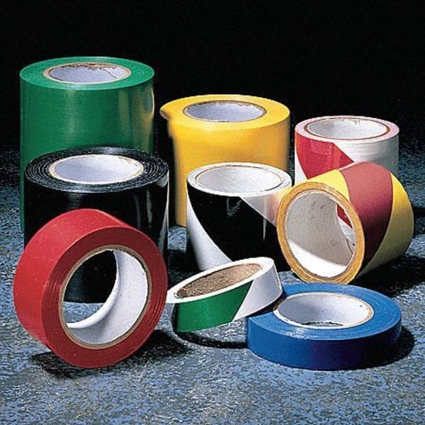 Hazard Marking Tape, Roll, 1In W, 180 ft. L