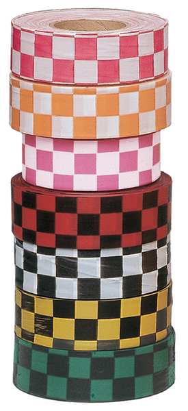 Flagging Tape, White/Red, 300ft x 1-3/8 In