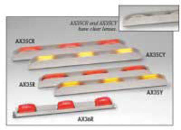 Clearance Light, LED, Red, Rect, 16-1/4 L