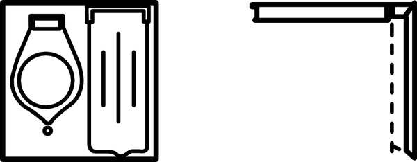 1 -Gang Horizontal Weatherproof Cover, 4.563