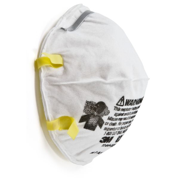 N95 Disposable Respirator, 8210, Dual Headstrap, Particulate Respirator, Nose Clip, Pack of 20